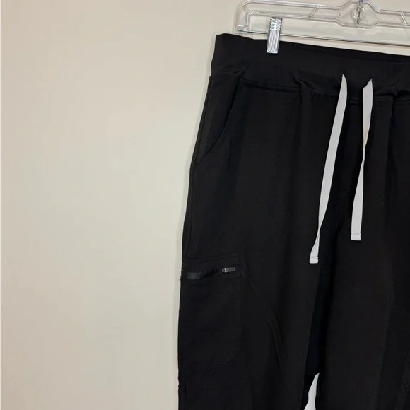 Mens Figs Technical Collection Black Scrub Pants XL - Picture 3 of 12